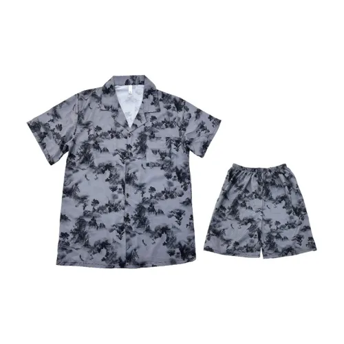 HANQIANNUO 2232# Stream Картина тушью Мужской Пижамные комплекты