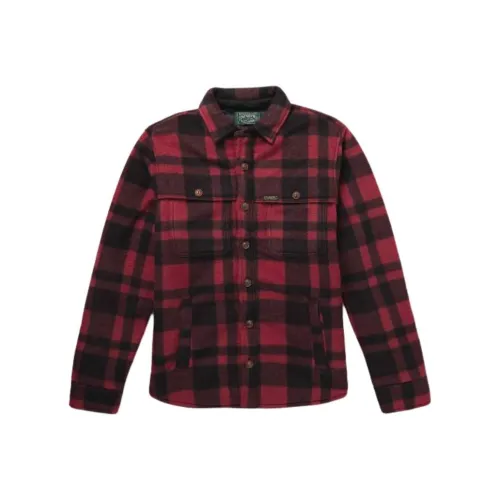 Polo Ralph Lauren Хлопковый пуховик мужской красный