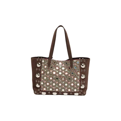 Valentino Вискоза Тоут Сумка Сумка для покупок Сумка Сумка через плечо Женская Коричневая