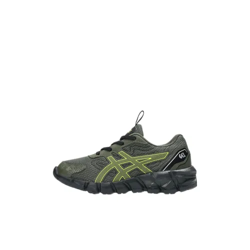 Asics Гель Quantum 90 3 Детские беговые кроссовки Зеленый Children Возраст 3-7 лет