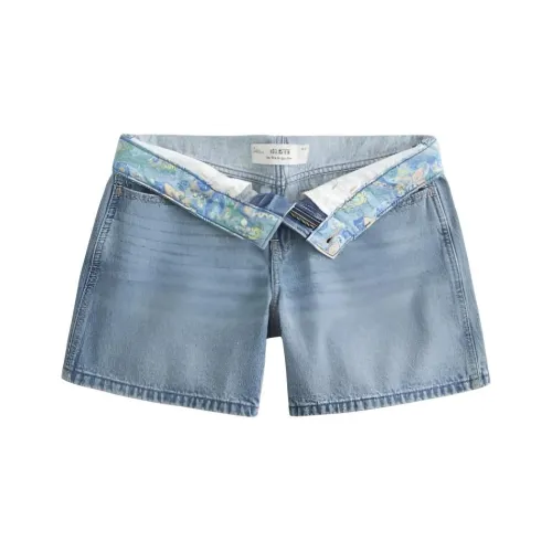 Hollister Синие Женские Джинсовые Шорты