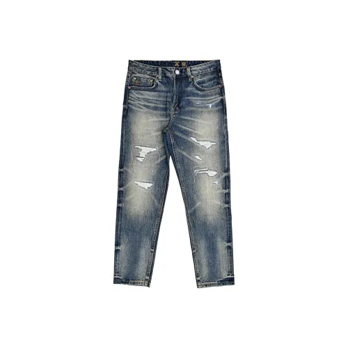 MAREA VESUVIO Синий Мужской Джинсы