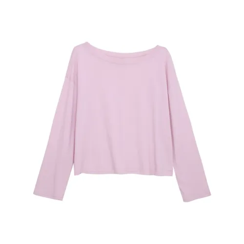 UNSPECIFIED Однотонный Off Плечо Защита от солнца T-рубашка Женская