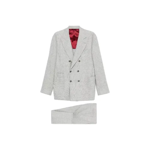 BRUNELLO CUCINELLI Деловой костюм мужской серый