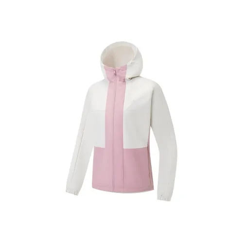 XTEP Яркий Лунно-белый/Лотос Красно-розовый Женские Тренч