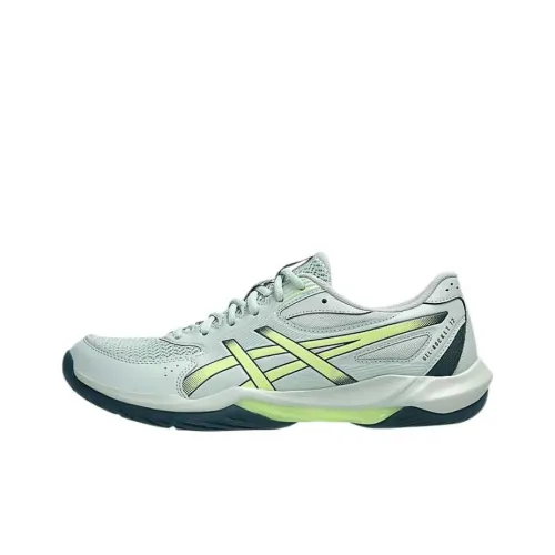 Asics Gel Rocket 12 Амортизация Низкий Топ Кроссовки для тренировок Мужские Синие Зеленые