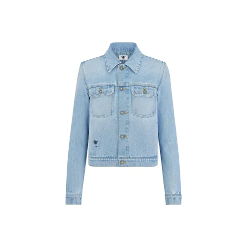 DIOR DIORIVIERA Denim Куртка Женская Светло-Синяя