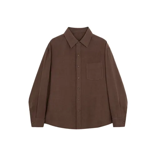 Osens Орех Коричневый Мужские Рубашки