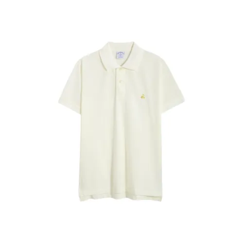 BROOKS BROTHERS Белая Мужская Рубашка Поло