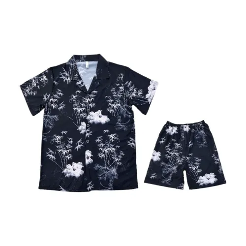 HANQIANNUO 2235#Облако Бамбук GROVE Мужской Пижамные комплекты