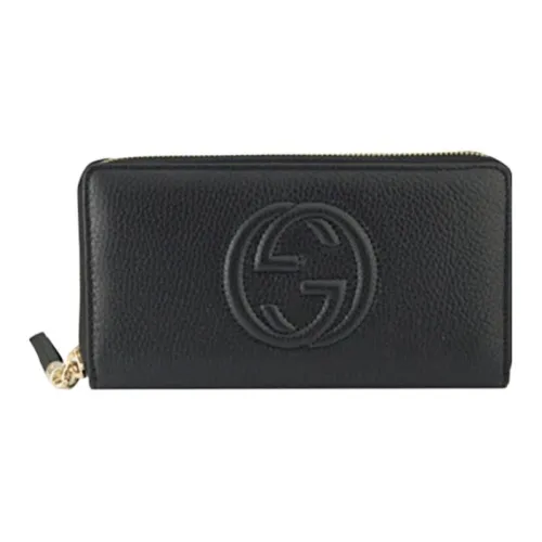 GUCCI Soho Кожа Кошелек Стандартный Унисекс Черный