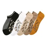 Леопардовый принт, чулки, 5 пар