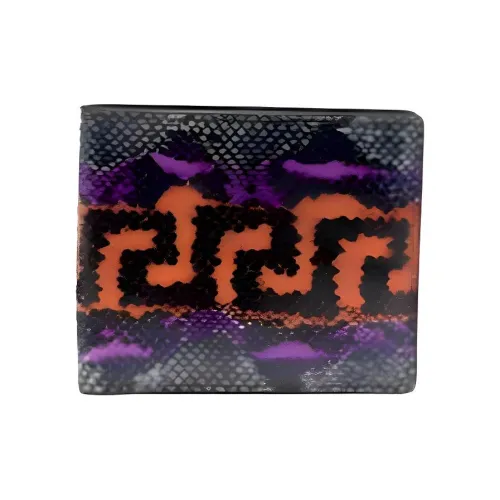 VERSACE Кошелек из телячьей кожи мужской многоцветный