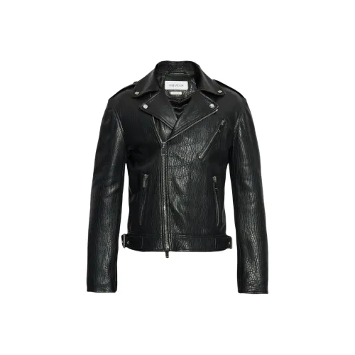 Alexander McQueen Черные Мужские Кожаные Куртки