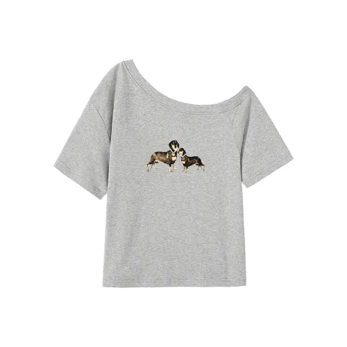 Touch Светло-серые Женские Футболки