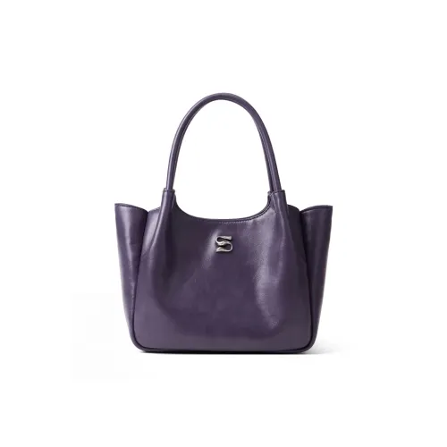 SMOSMOS Спилок коровьей кожи с синтетической кожей через плечо сумка женский мел фиолетовый