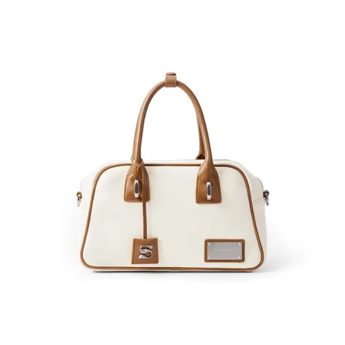 SMOSMOS Коровья кожа Сумка через плечо Сумка Обычный Women's White Wood BOAT