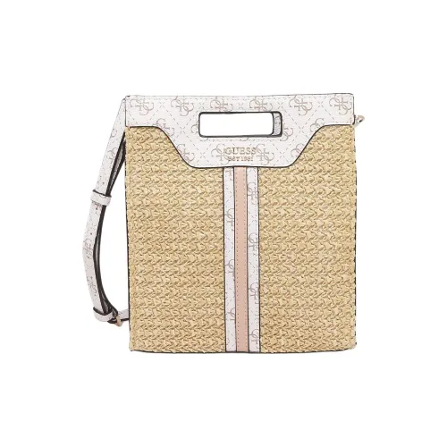 GUESS Рафия Тоут Сумка Сумка для покупок Сумка Мини Женская Хаки и Красная