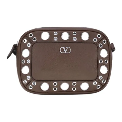 Valentino Garavani Телячья кожа Сумка через плечо Сумка на плечо Женская Гранат Каменный цвет