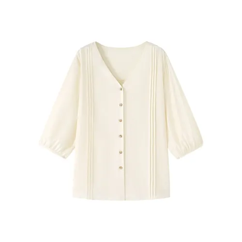 SHIRAN Кремово-бежевые Женские Рубашки