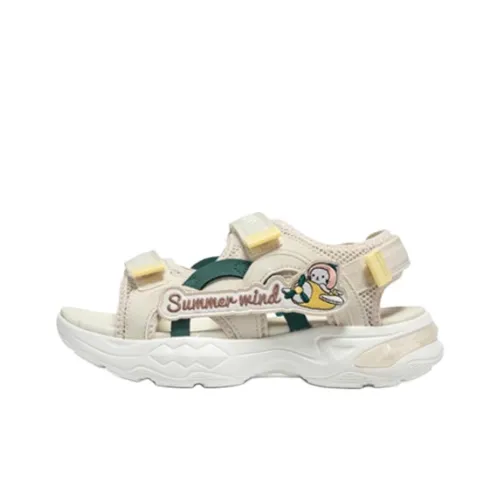 XTEP Износостойкие Дышащие Низкие Сандалии для Детей Хаки Подростки