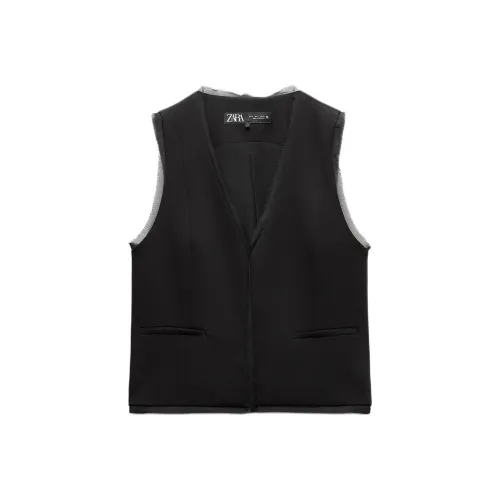 ZARA Черные Женские Майки