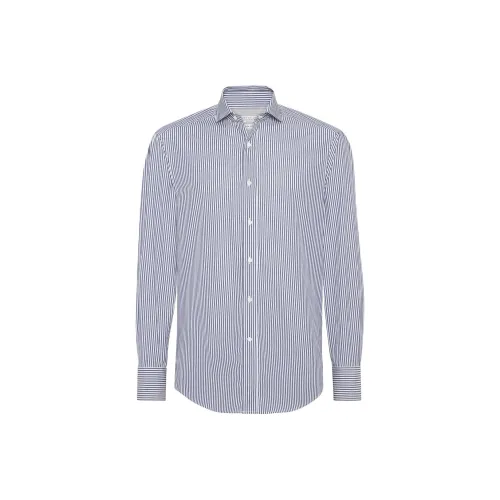 BRUNELLO CUCINELLI Рубашка Мужская Белая