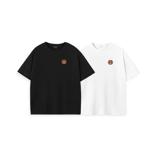 LINE FRIENDS Бурый медведь Унисекс Футболка