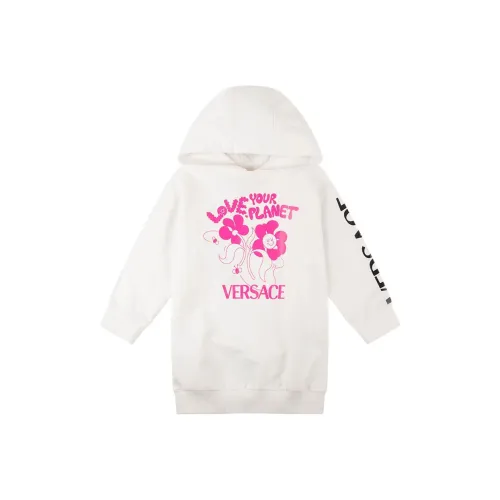 VERSACE Белые Платья для Детей