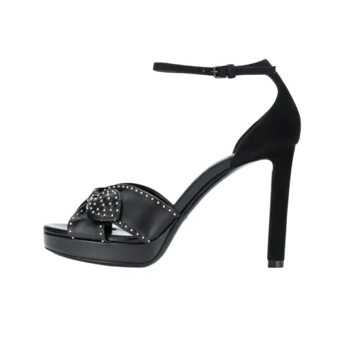 SAINT LAURENT One Ремень Сандалии Женские Черные