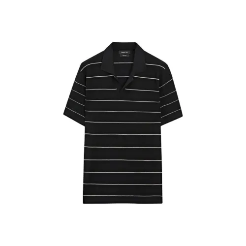 Massimo Dutti Мужская поло синего цвета