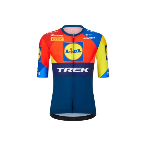 Trek Темно-синий/Желтый Мужская Велосипедная Одежда