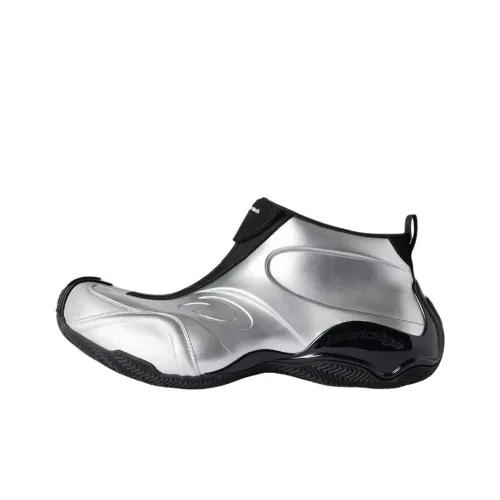 Balenciaga Casual MID Топ Silver Men's