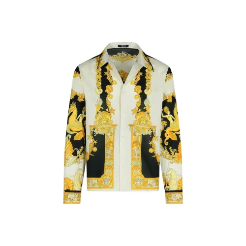 VERSACE Желтые Мужские Рубашки