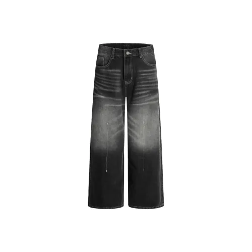 MR BENSE Черно-серые Унисекс Джинсы