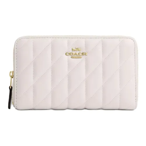 COACH Напп Кожа Кошелек Средний Женская Белая