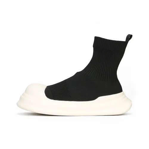 TIEKE Высота Увеличивающая Высокие Кеды Повседневная Обувь Мужская Черная