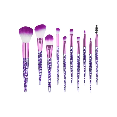 Stubborn Кристалл Прозрачный Ручка 10 шт Набор Одежды с Кистями для Макияжа Единорог Мятный Акриловые Кисти Полный Комплект