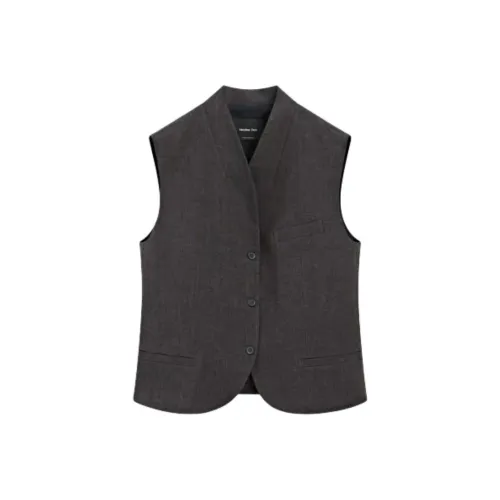 Massimo Dutti Темно-серые Женские Майки