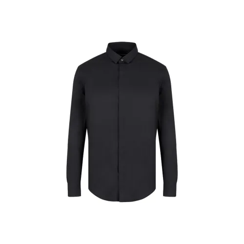 EMPORIO ARMANI Черные Мужские Рубашки