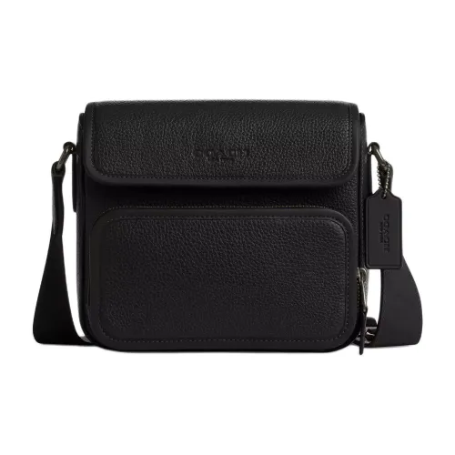 COACH Sullivan Кожа Сумка через плечо Мужская Черная