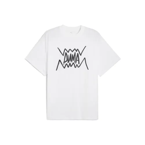 PUMA Jaws Core Белый Мужской T-Рубашка