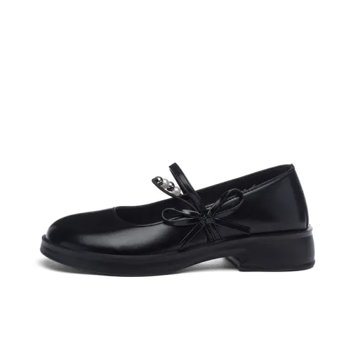 Warrior Лоферы 4CM Женские Черные