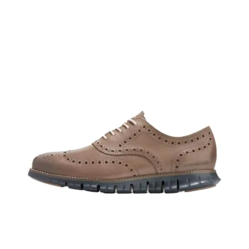 COLE HAAN Oxford Casual Leather Shoes ZERØGrand Повседневная Обувь Мужская Коричневая
