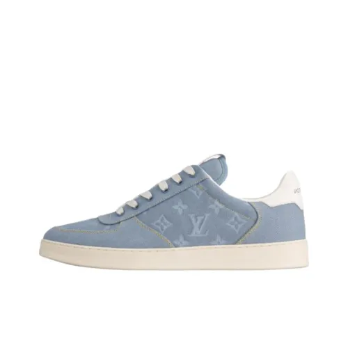 LOUIS VUITTON Rivoli Low Топ Скейтборд Кроссовки Мужские Синие