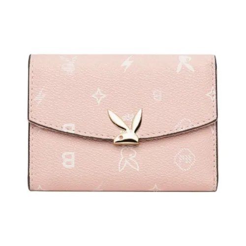 Playboy PVC Поливинилхлорид Кошелек Стандартный Женский Розовый