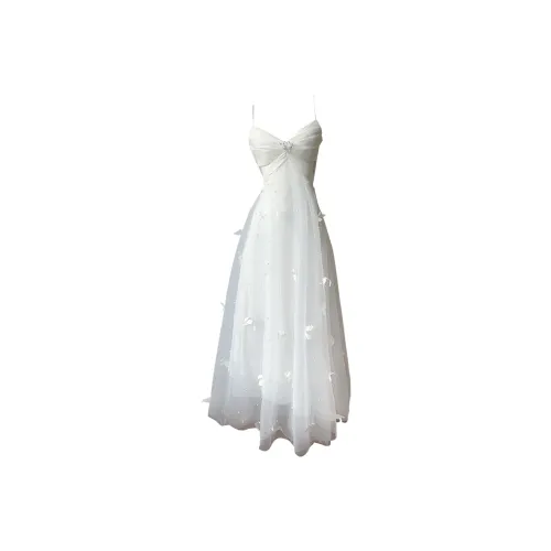 GJFD Белый Бабочка Женские Слиплатья