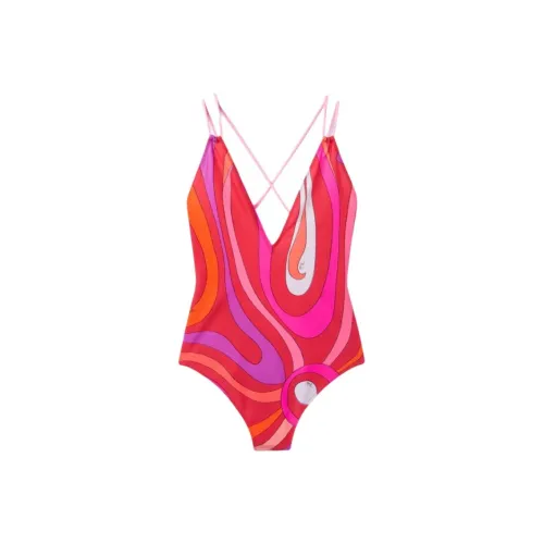 EMILIO PUCCI Коралловый Женские Ван-Пис Купальники
