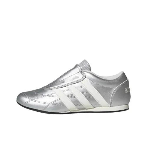 Adidas TEKWEN Устойчивый к истиранию Низкий Топ Casual Женский Серебряный