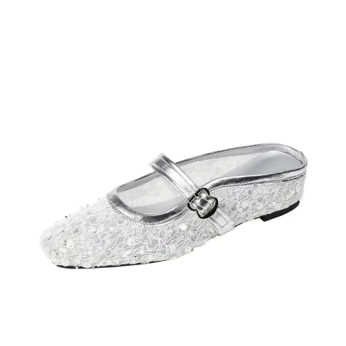 TATAYA Резиновая подошва блестки вырезанные устойчивые к истиранию домашние тапочки женские